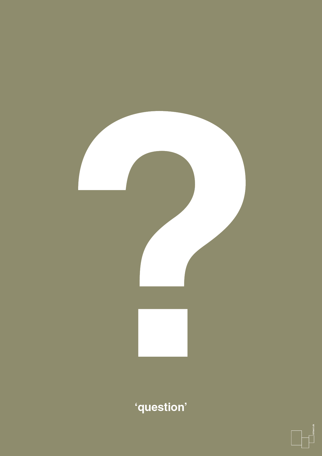 plakat: question - misty forrest-Tegn-A1two3