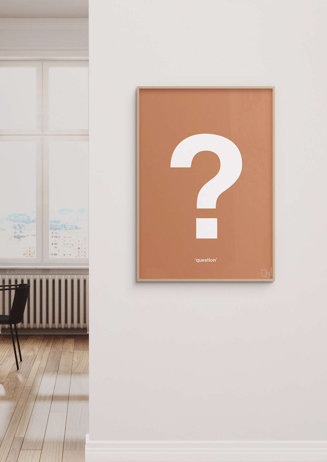plakat: question - broken beige-Tegn-A1two3