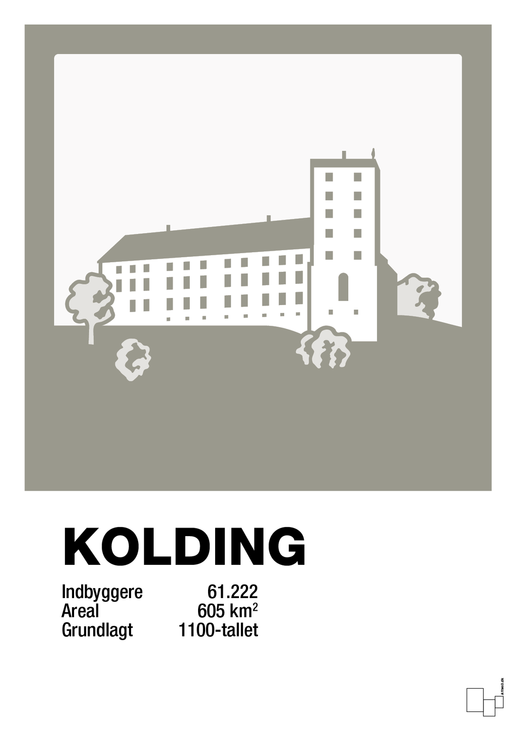 plakat: byplakat kolding - koldinghus - battleship gray-Byer-A1two3