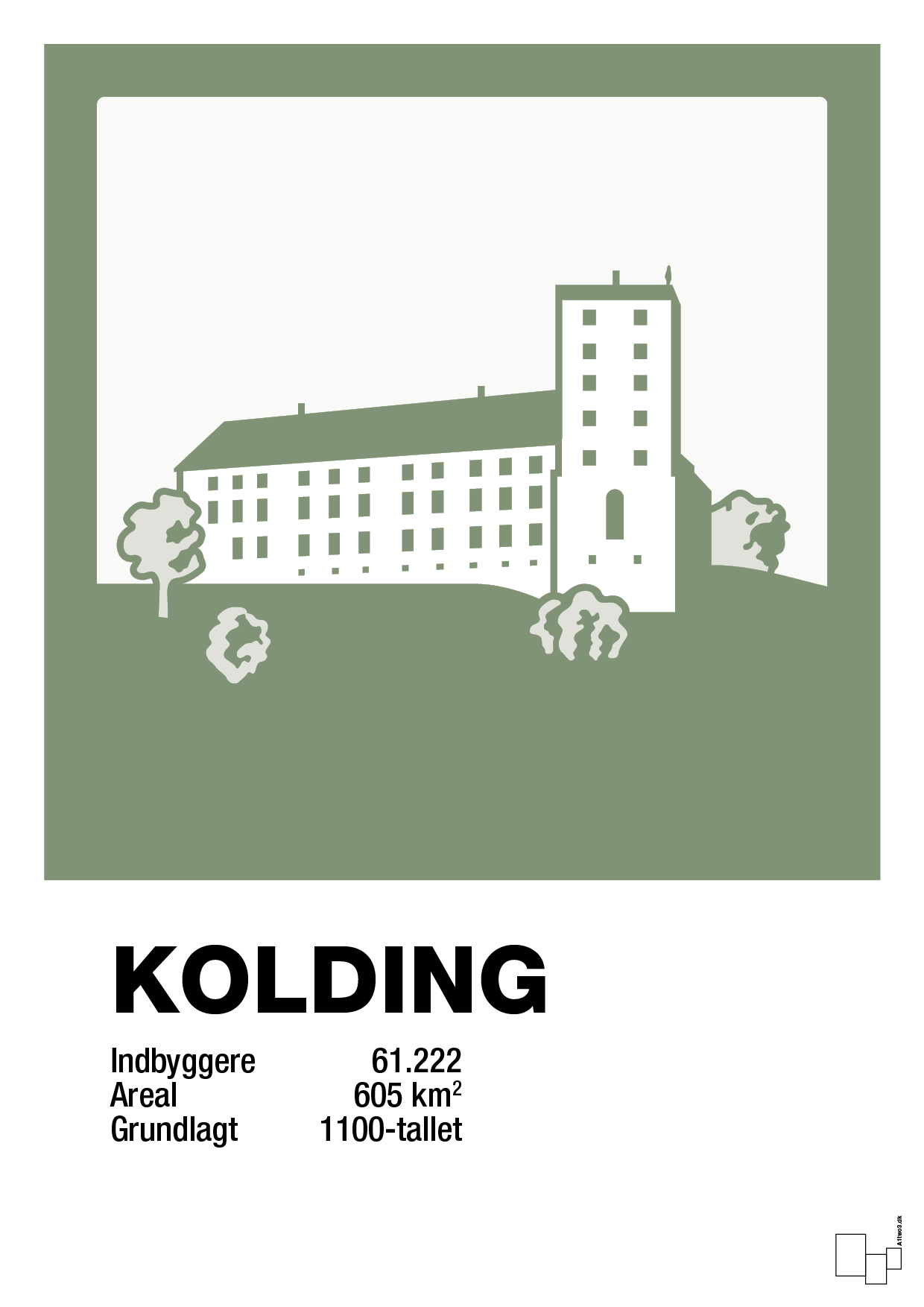 plakat: byplakat kolding - koldinghus - jade-Byer-A1two3