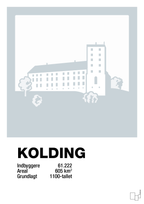 plakat: byplakat kolding - koldinghus - light drizzle-Byer-A1two3