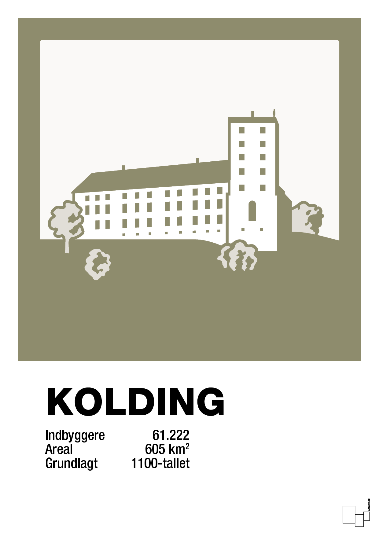 plakat: byplakat kolding - koldinghus - misty forrest-Byer-A1two3
