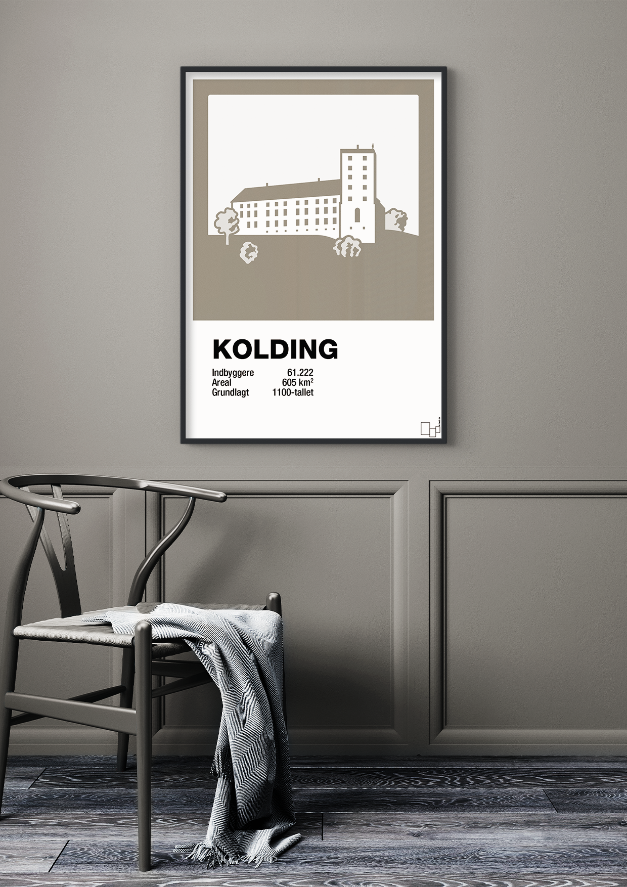 plakat: byplakat kolding - koldinghus - dusty lilac-Byer-A1two3