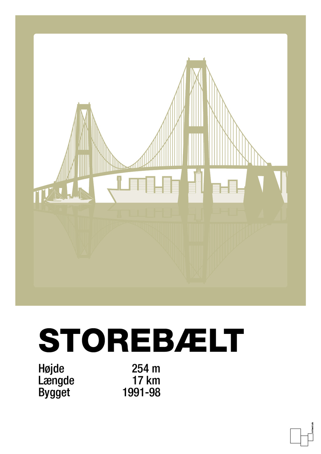 plakat: byplakat korsør & nyborg - storebælt - back to nature-Byer-A1two3