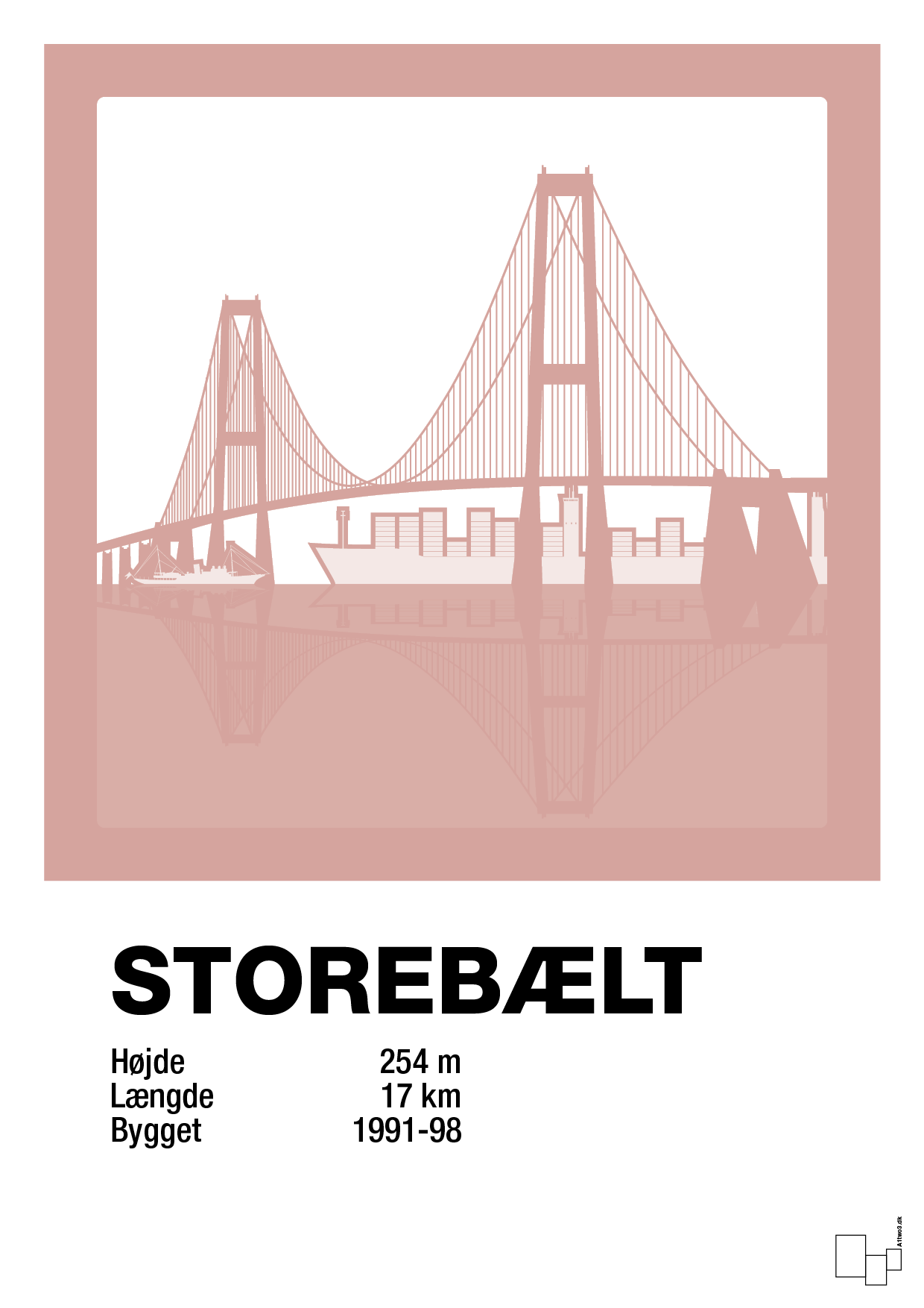 plakat: byplakat korsør & nyborg - storebælt - bubble shell-Byer-A1two3