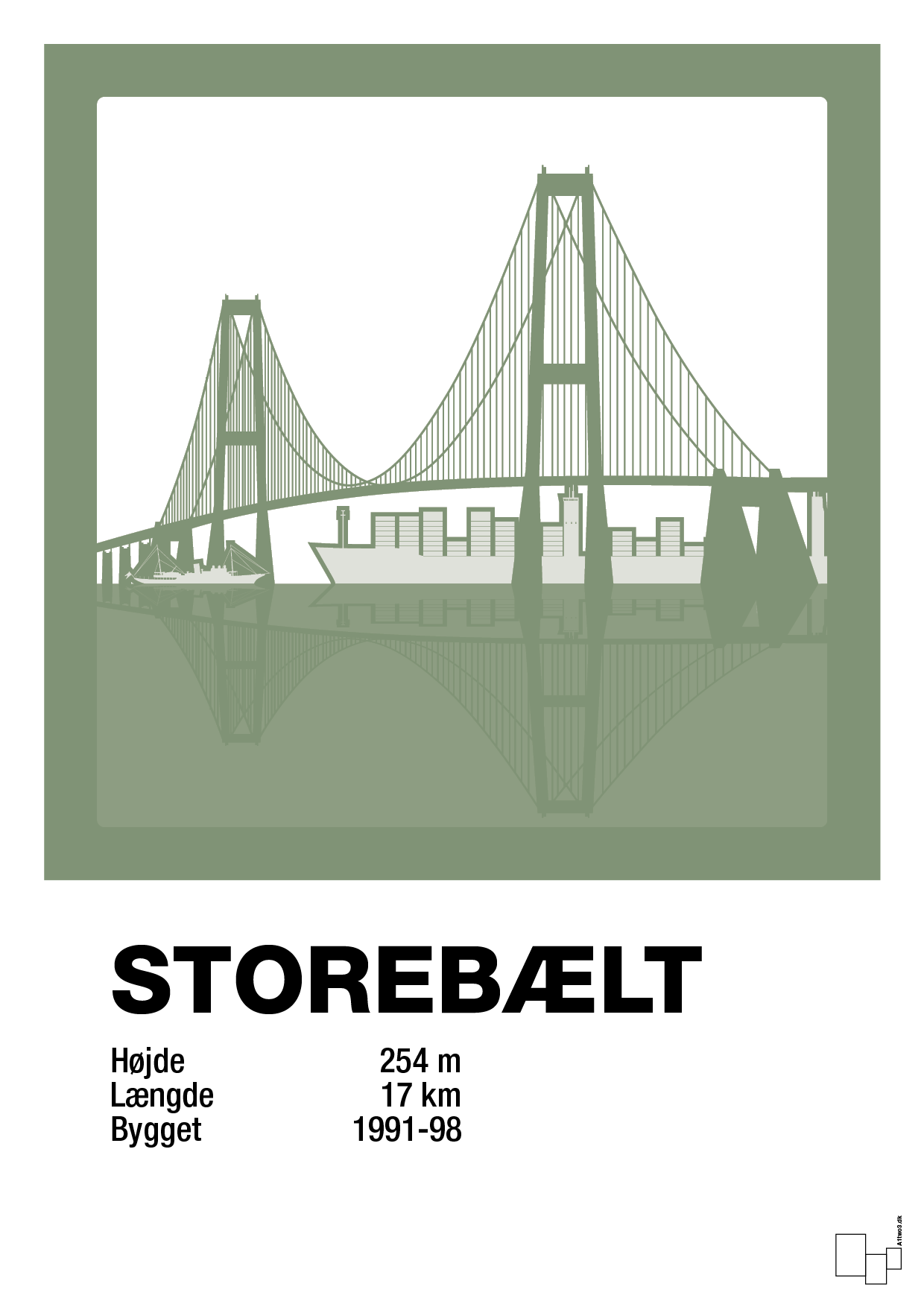 plakat: byplakat korsør & nyborg - storebælt - jade-Byer-A1two3