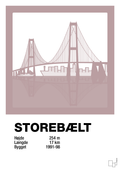plakat: byplakat korsør & nyborg - storebælt - light rose-Byer-A1two3