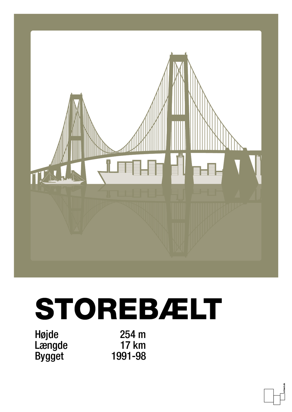plakat: byplakat korsør & nyborg - storebælt - misty forrest-Byer-A1two3
