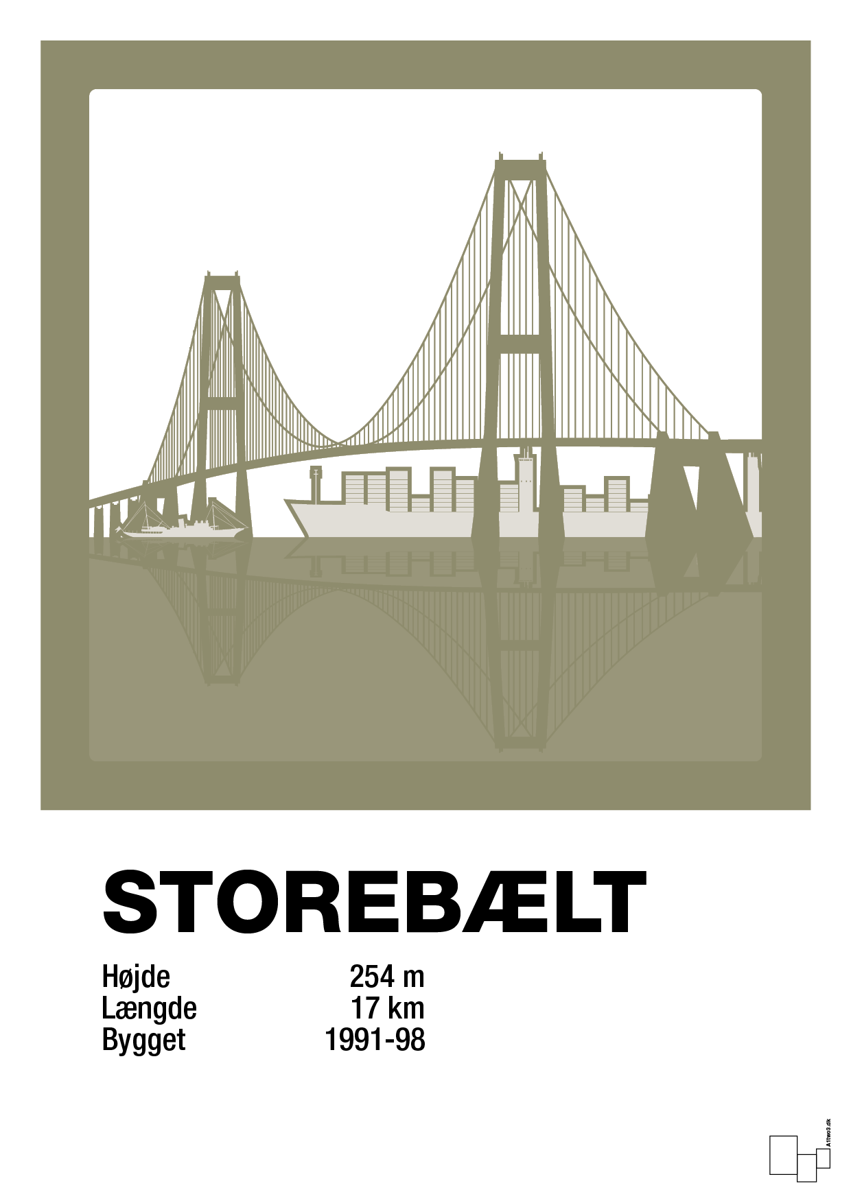 plakat: byplakat korsør & nyborg - storebælt - misty forrest-Byer-A1two3