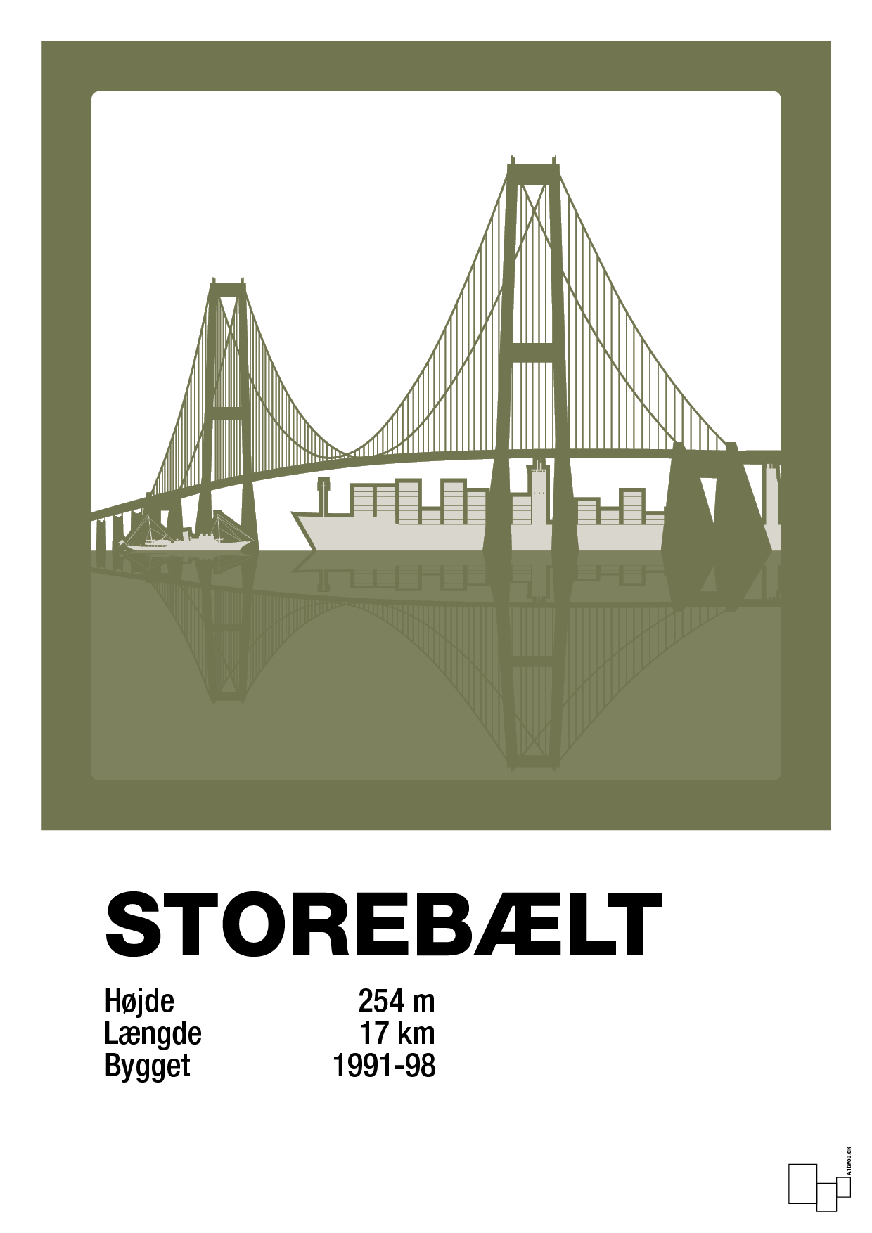 plakat: byplakat korsør & nyborg - storebælt - secret meadow-Byer-A1two3
