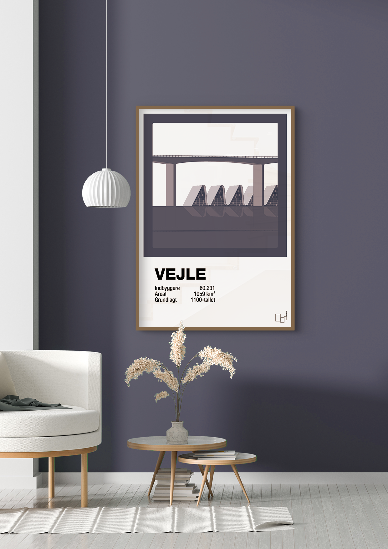 plakat: byplakat vejle - vejlefjordbroen - graphic charcoal-Byer-A1two3