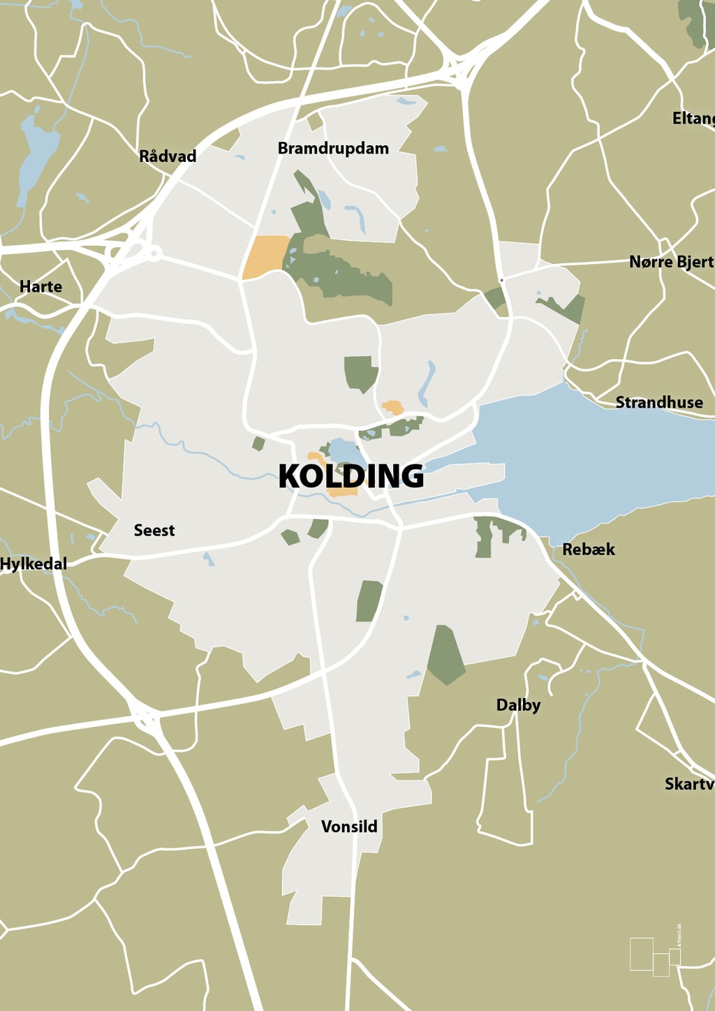 plakat: byplakat kolding - kort - back to nature-Byer-A1two3