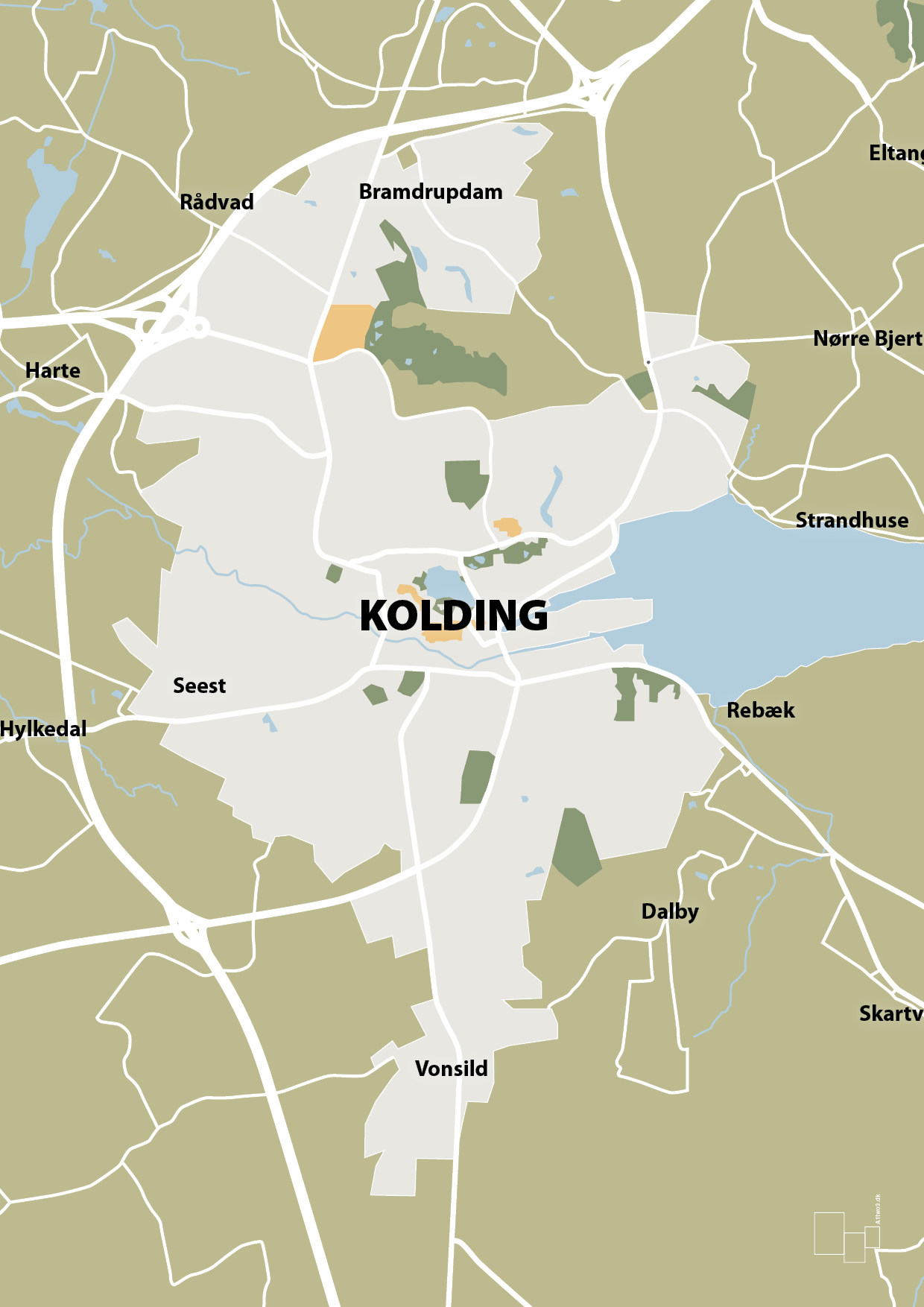 plakat: byplakat kolding - kort - back to nature-Byer-A1two3