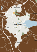 plakat: byplakat kolding - kort - dark brown-Byer-A1two3
