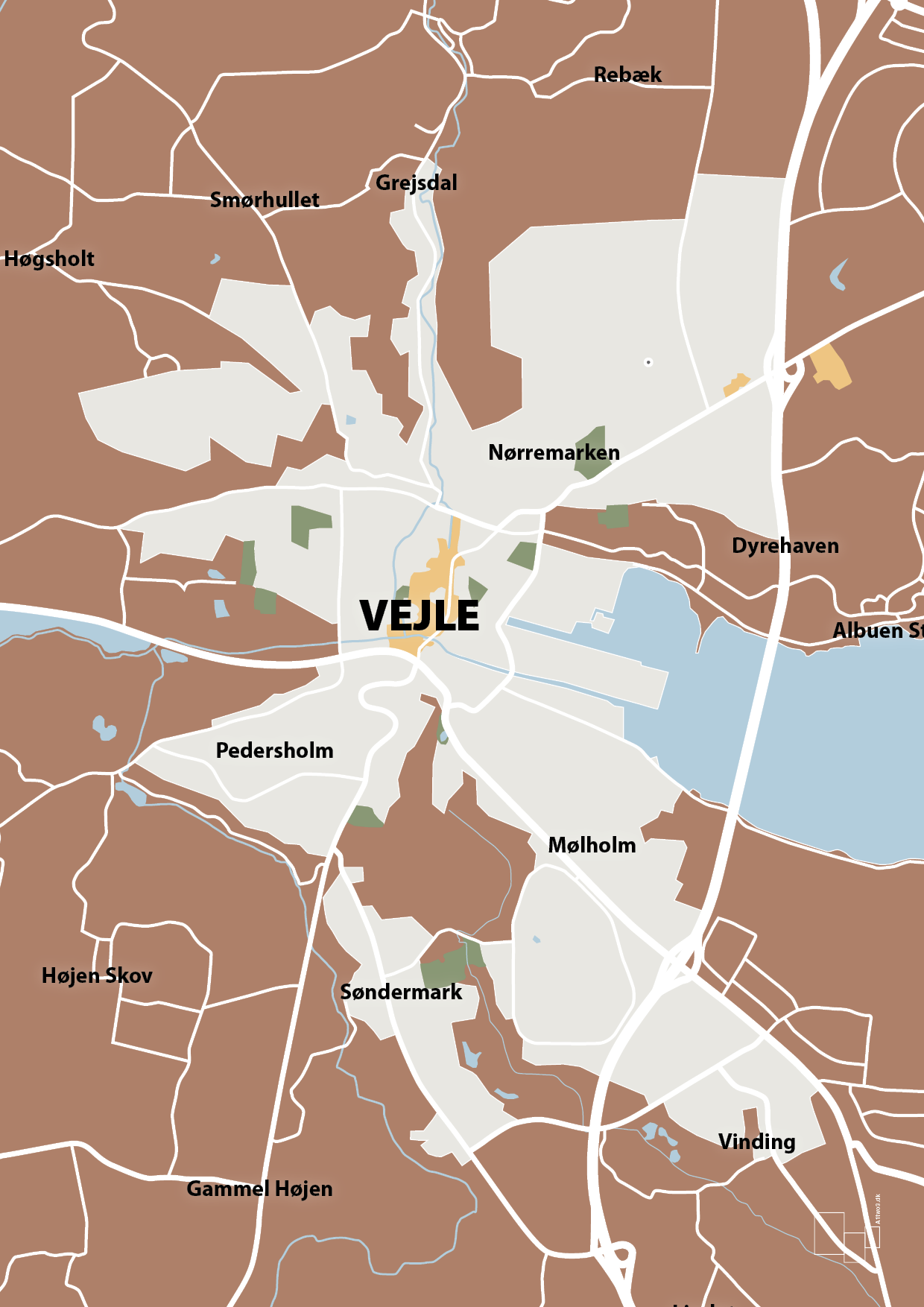 plakat: byplakat vejle - kort - cider spice-Byer-A1two3