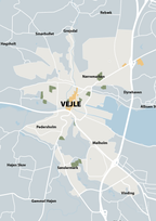 plakat: byplakat vejle - kort - light drizzle-Byer-A1two3