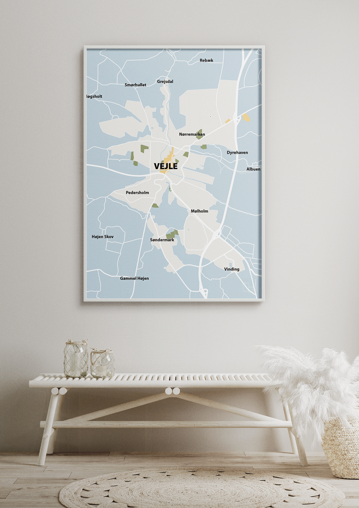 plakat: byplakat vejle - kort - graphic charcoal-Byer-A1two3