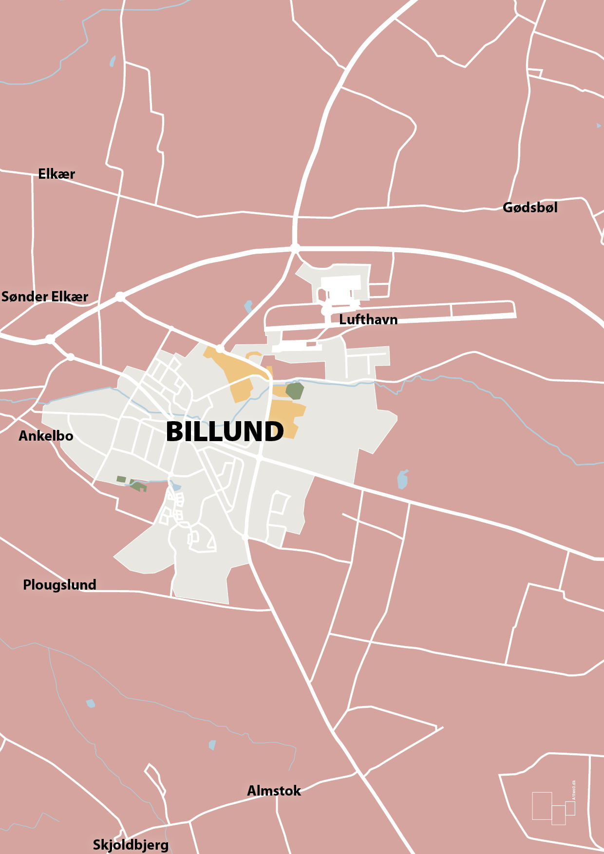 plakat: byplakat billund - kort - bubble shell-Byer-A1two3