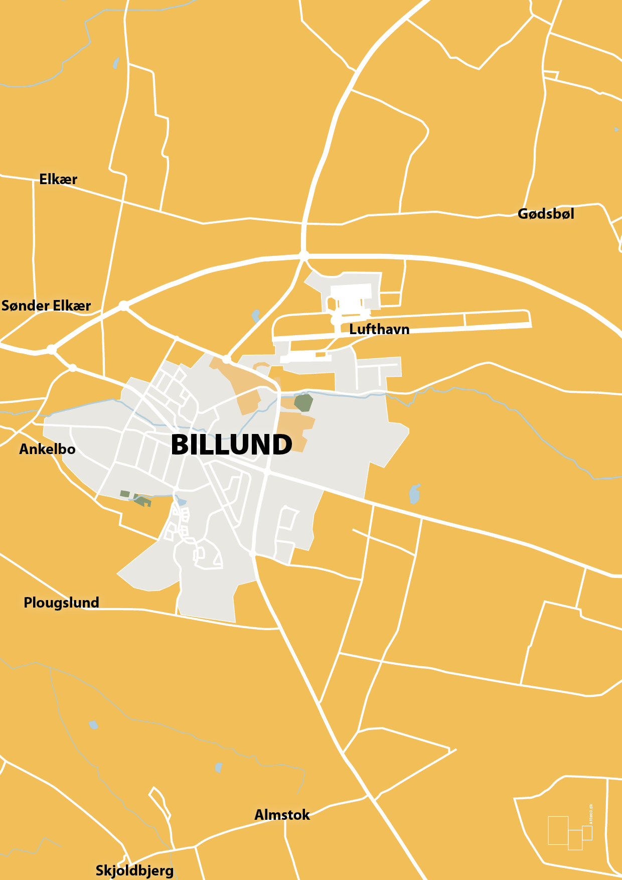 plakat: byplakat billund - kort - honeycomb-Byer-A1two3