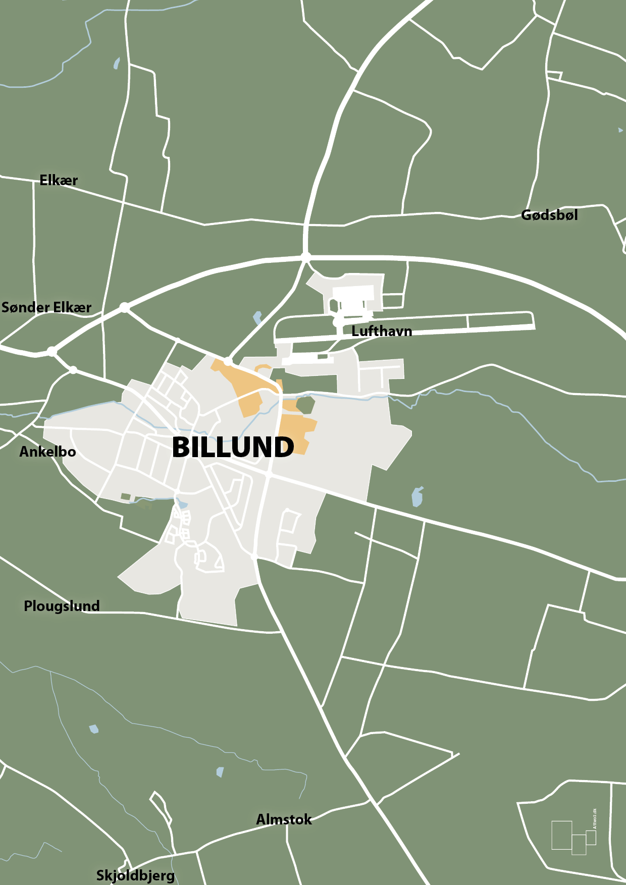 plakat: byplakat billund - kort - jade-Byer-A1two3