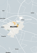 plakat: byplakat billund - kort - light drizzle-Byer-A1two3