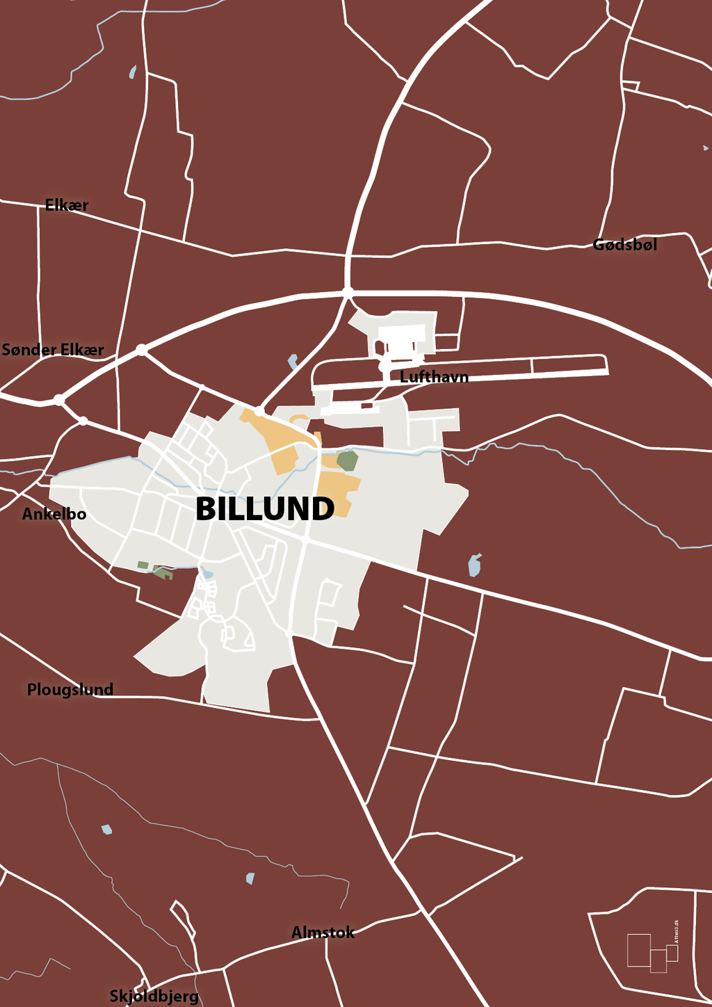plakat: byplakat billund - kort - red pepper-Byer-A1two3
