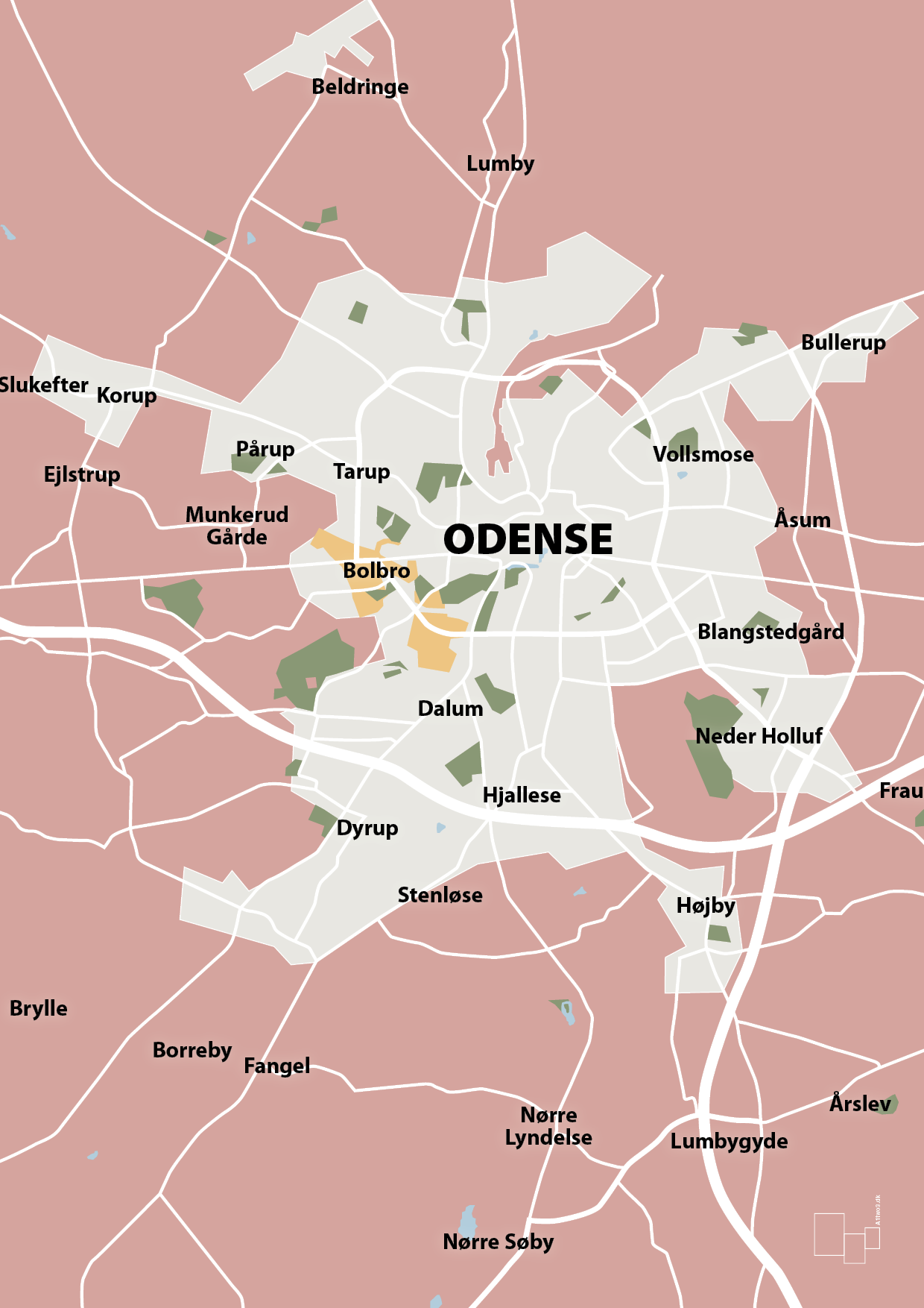 plakat: byplakat odense - kort - bubble shell-Byer-A1two3