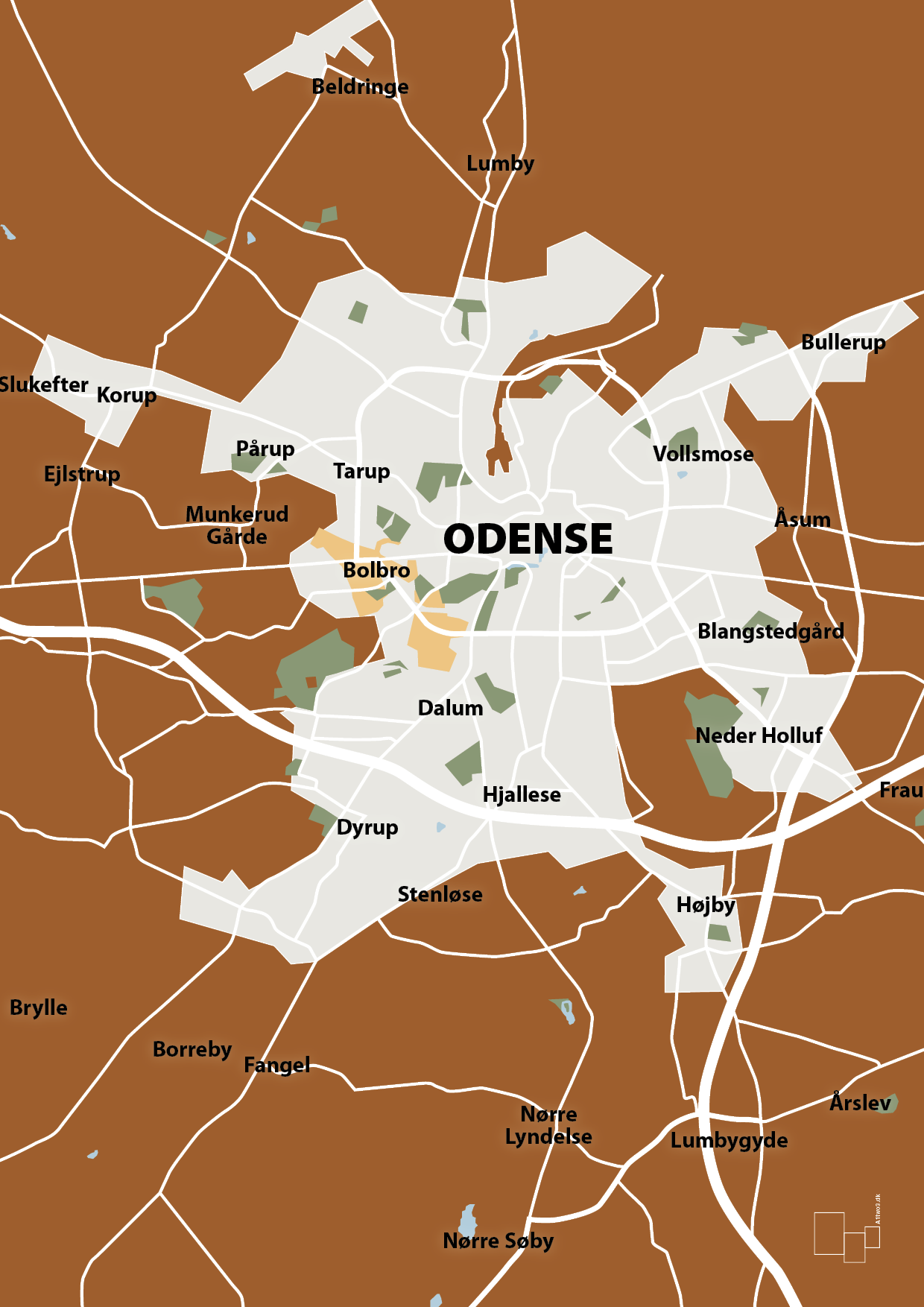 plakat: byplakat odense - kort - cognac-Byer-A1two3