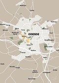 plakat: byplakat odense - kort - creamy mushroom-Byer-A1two3