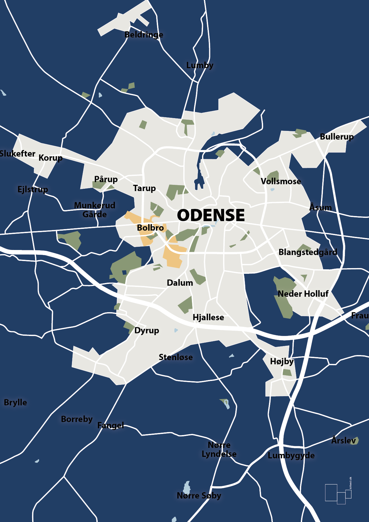 plakat: byplakat odense - kort - lapis blue-Byer-A1two3