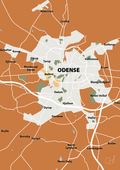 plakat: byplakat odense - kort - rumba orange-Byer-A1two3