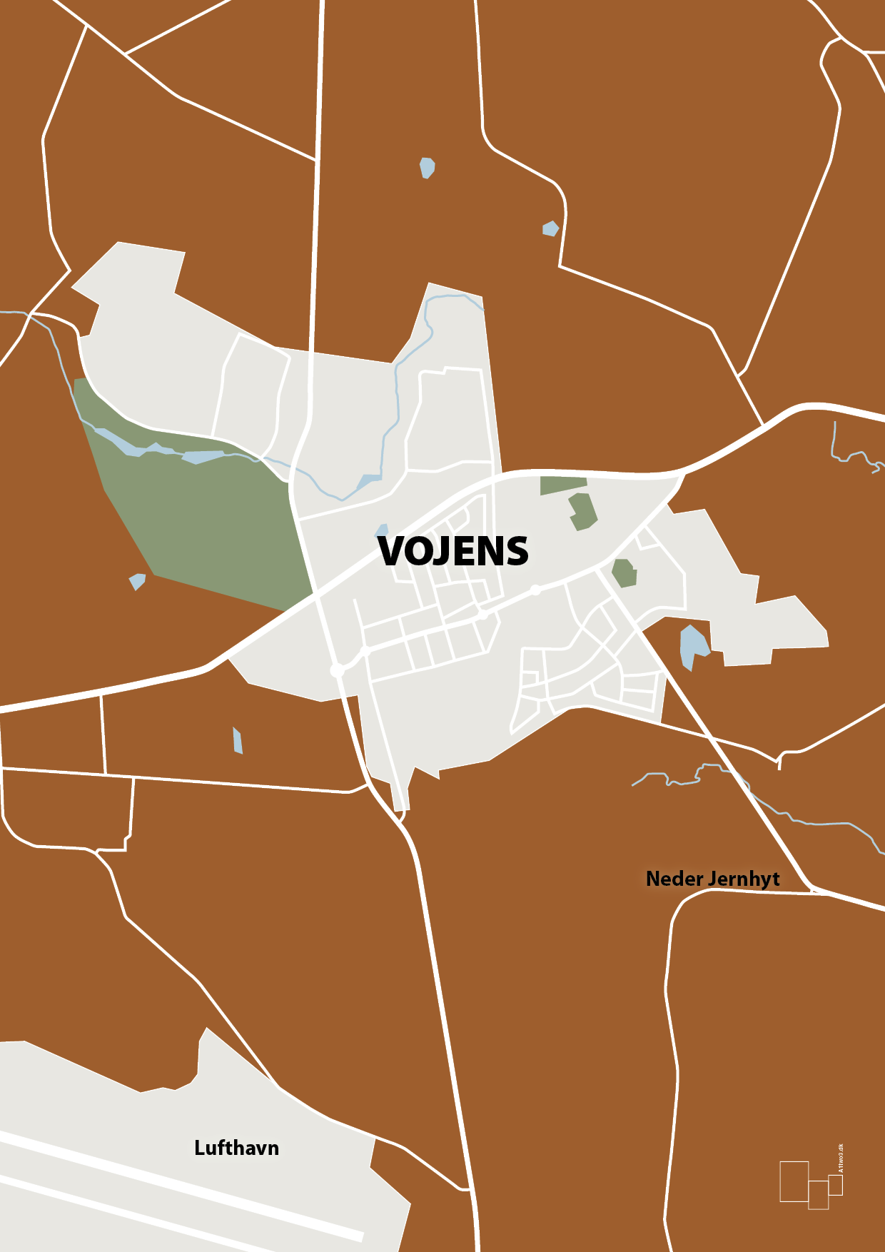 plakat: byplakat vojens - kort - cognac-Byer-A1two3