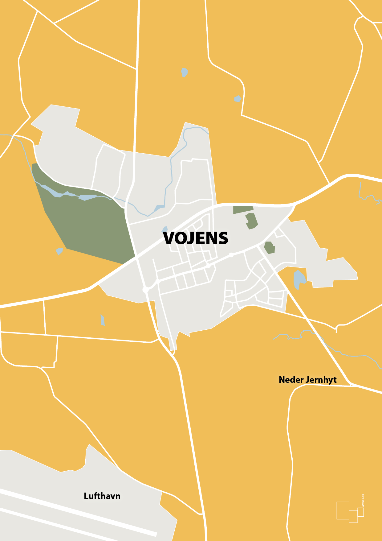 plakat: byplakat vojens - kort - honeycomb-Byer-A1two3