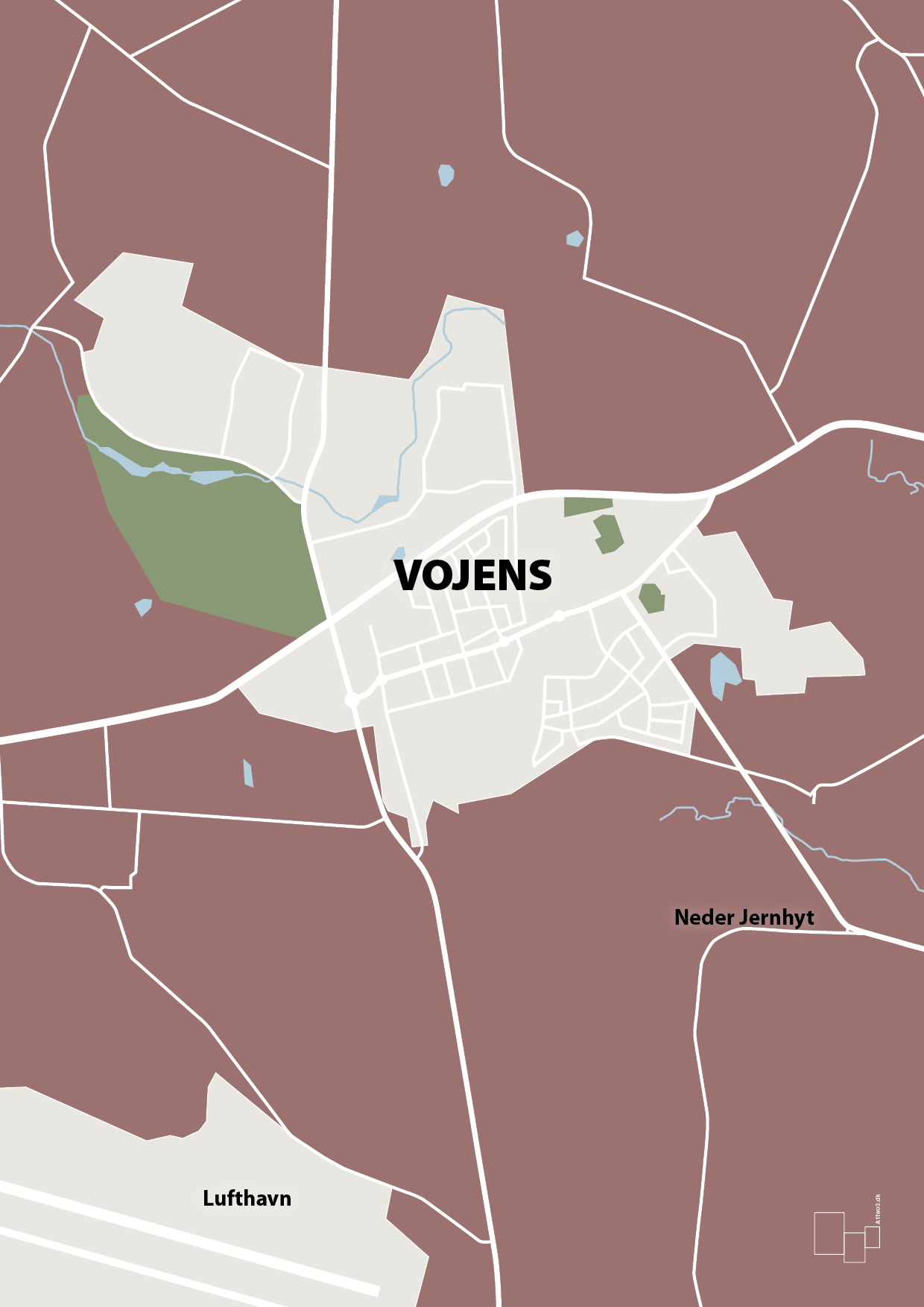 plakat: byplakat vojens - kort - plum-Byer-A1two3