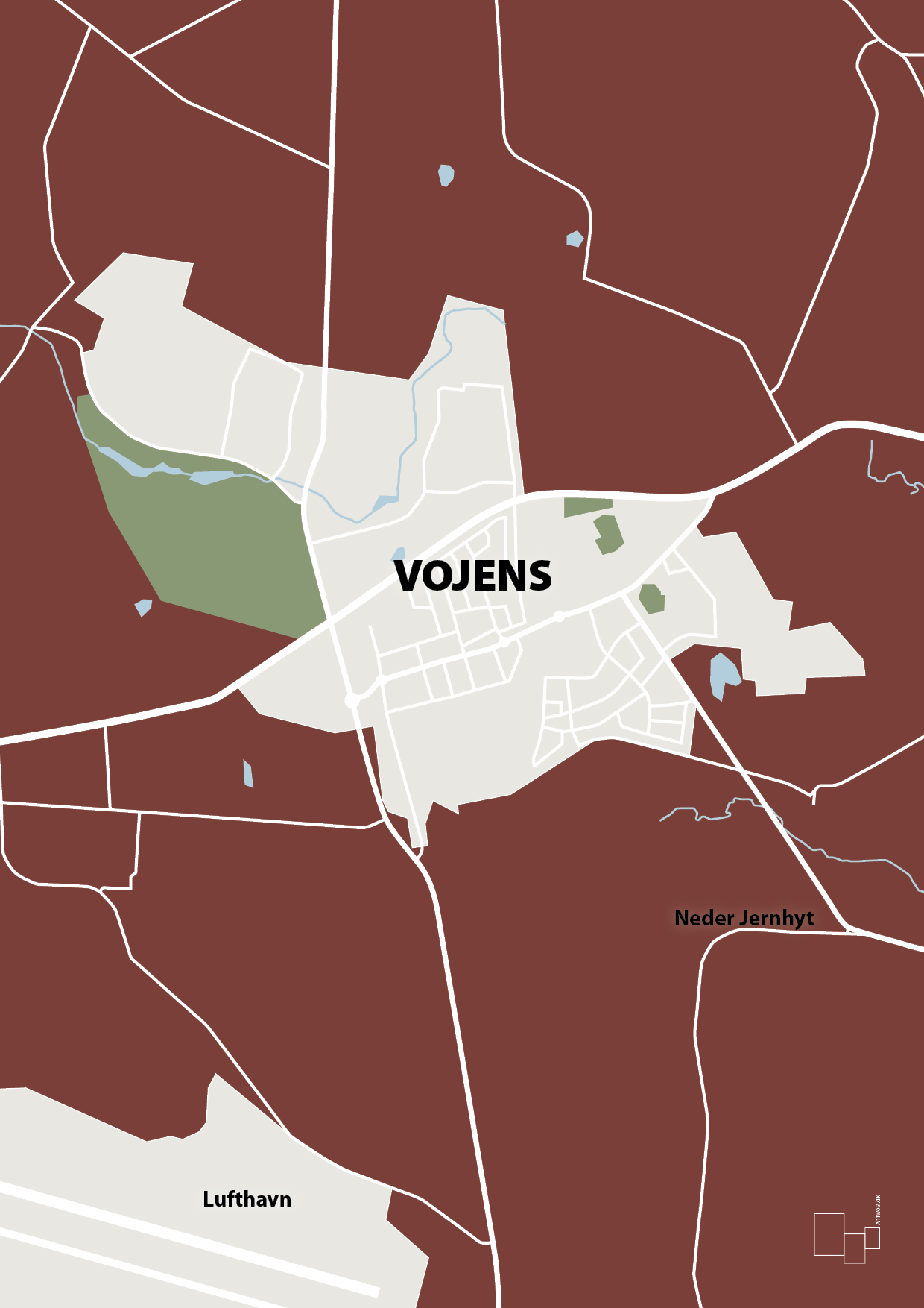 plakat: byplakat vojens - kort - red pepper-Byer-A1two3