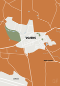 plakat: byplakat vojens - kort - rumba orange-Byer-A1two3
