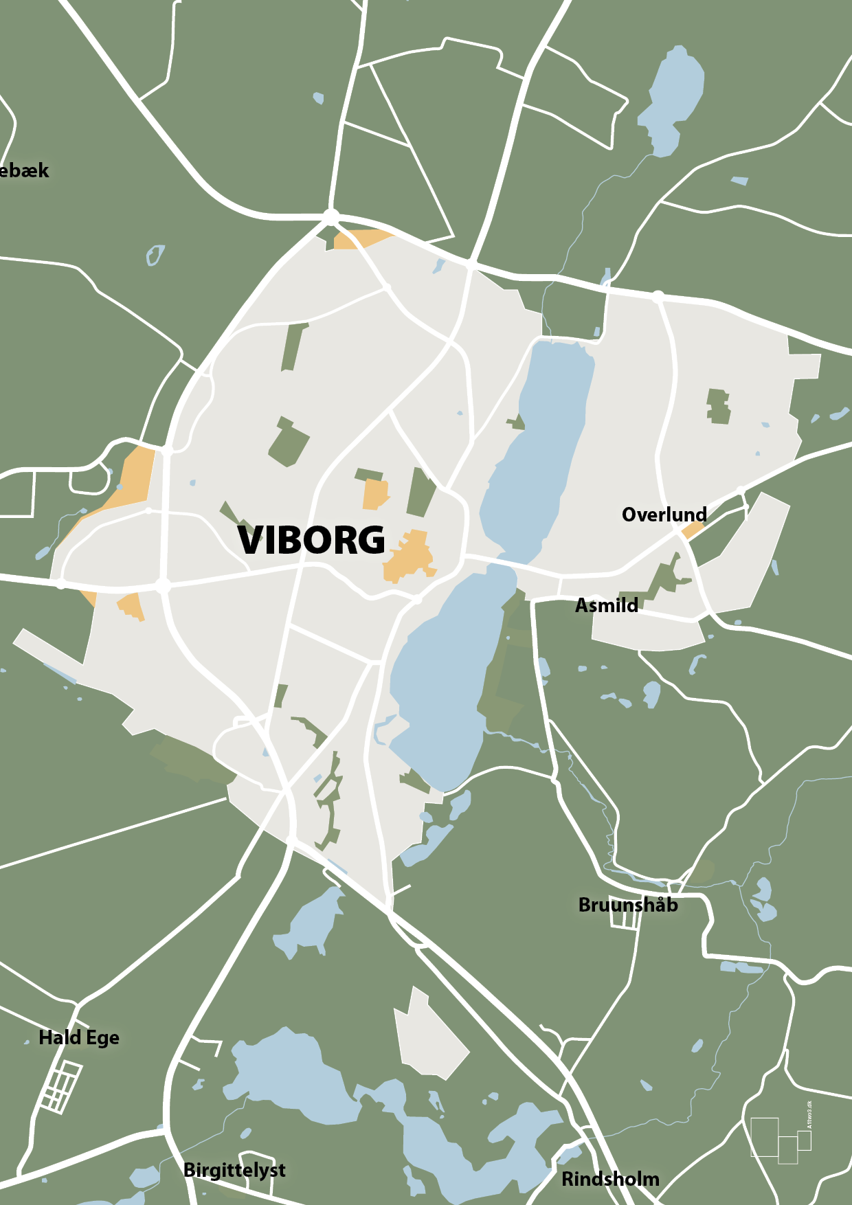 plakat: byplakat viborg - kort - jade-Byer-A1two3