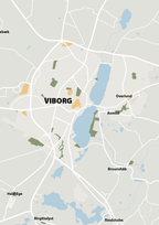 plakat: byplakat viborg - kort - painters white-Byer-A1two3