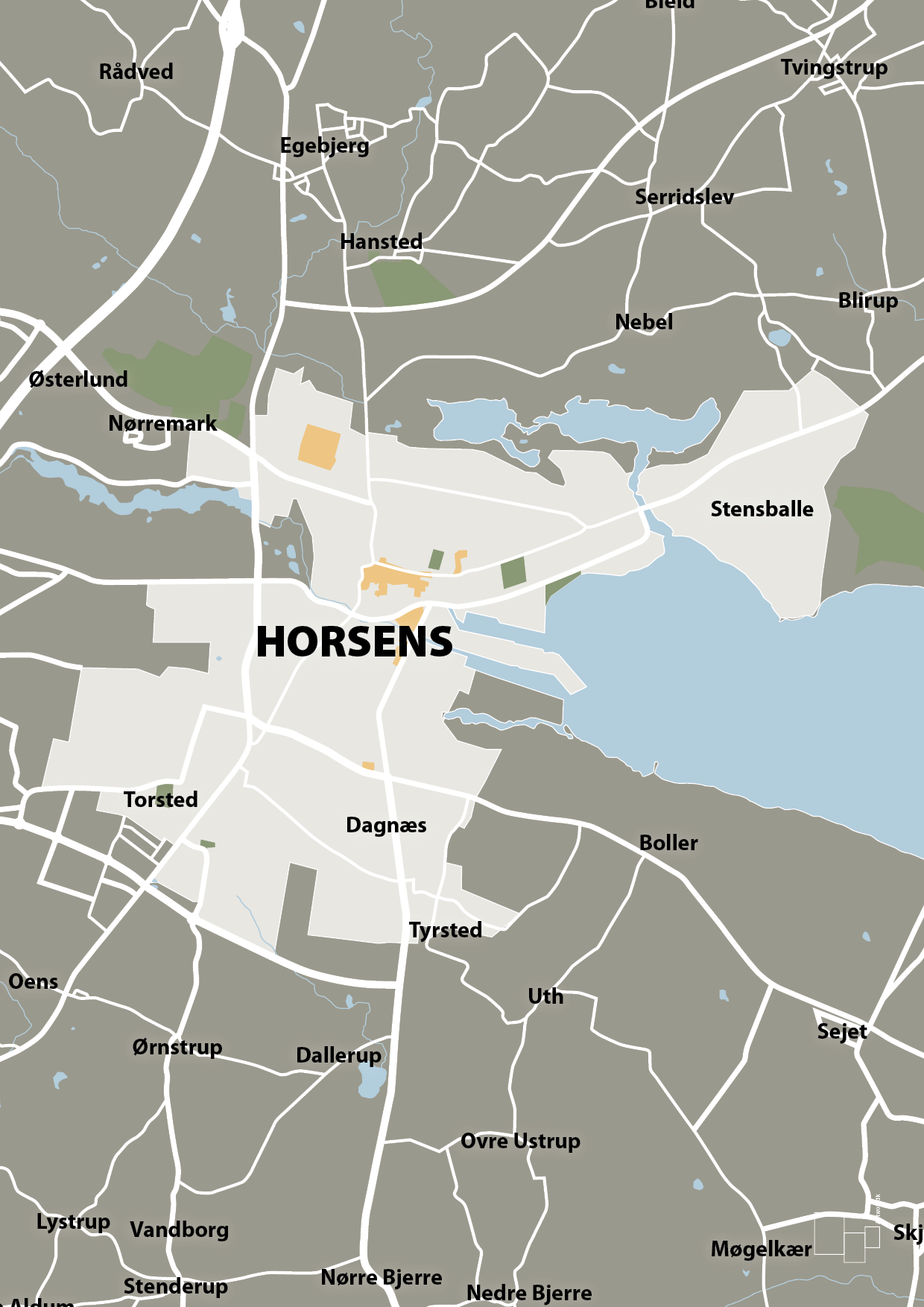 plakat: byplakat horsens - kort - battleship gray-Byer-A1two3
