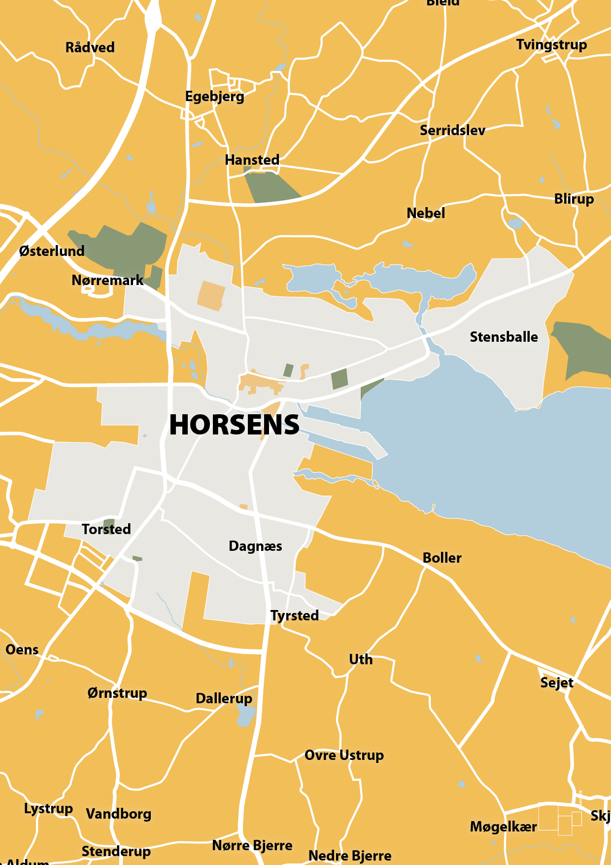 plakat: byplakat horsens - kort - honeycomb-Byer-A1two3