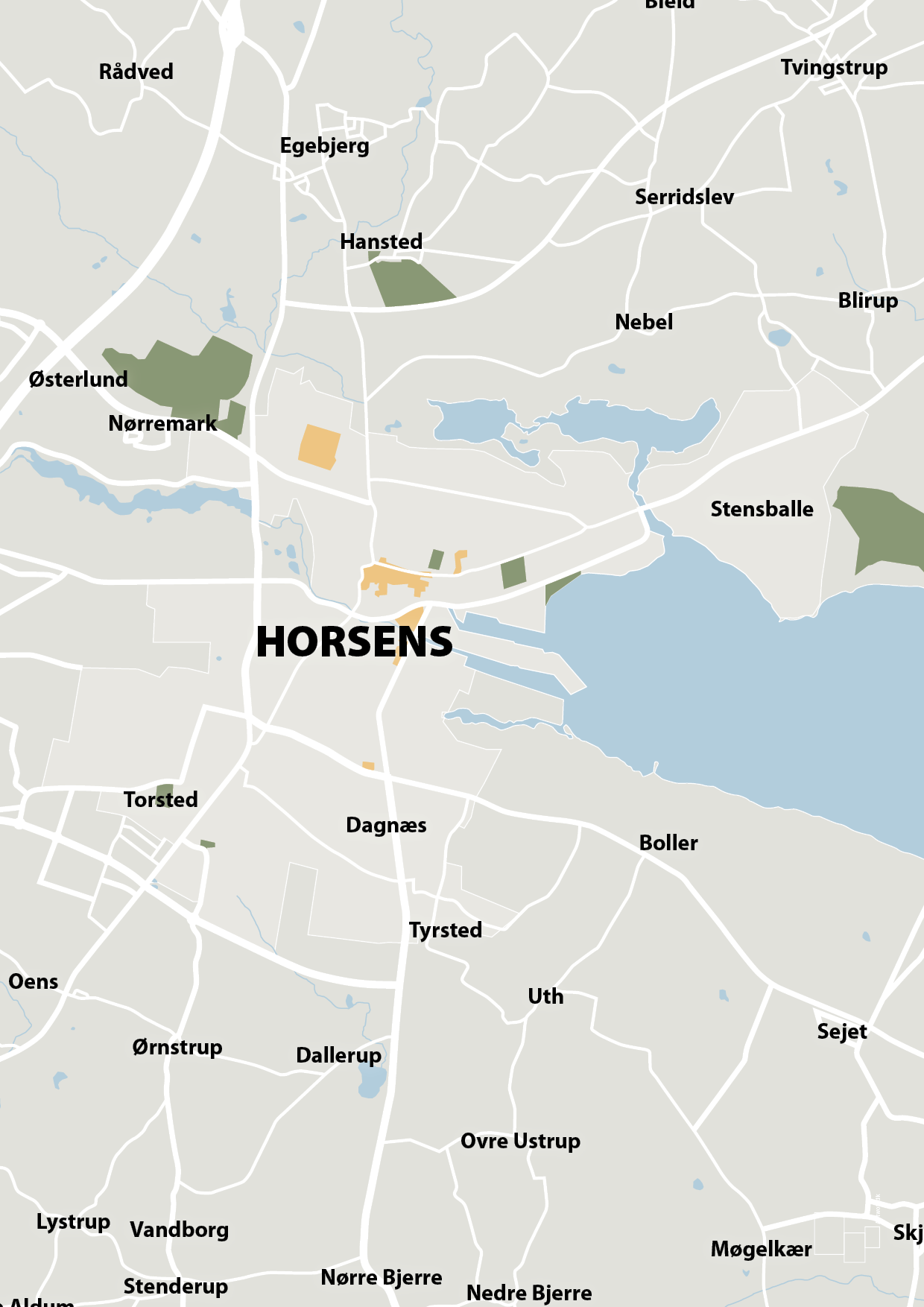 plakat: byplakat horsens - kort - painters white-Byer-A1two3