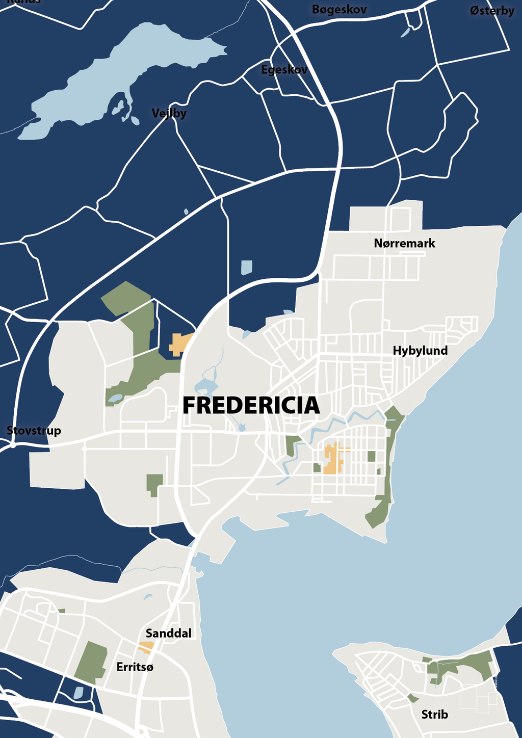 plakat: byplakat fredericia - kort - lapis blue-Byer-A1two3