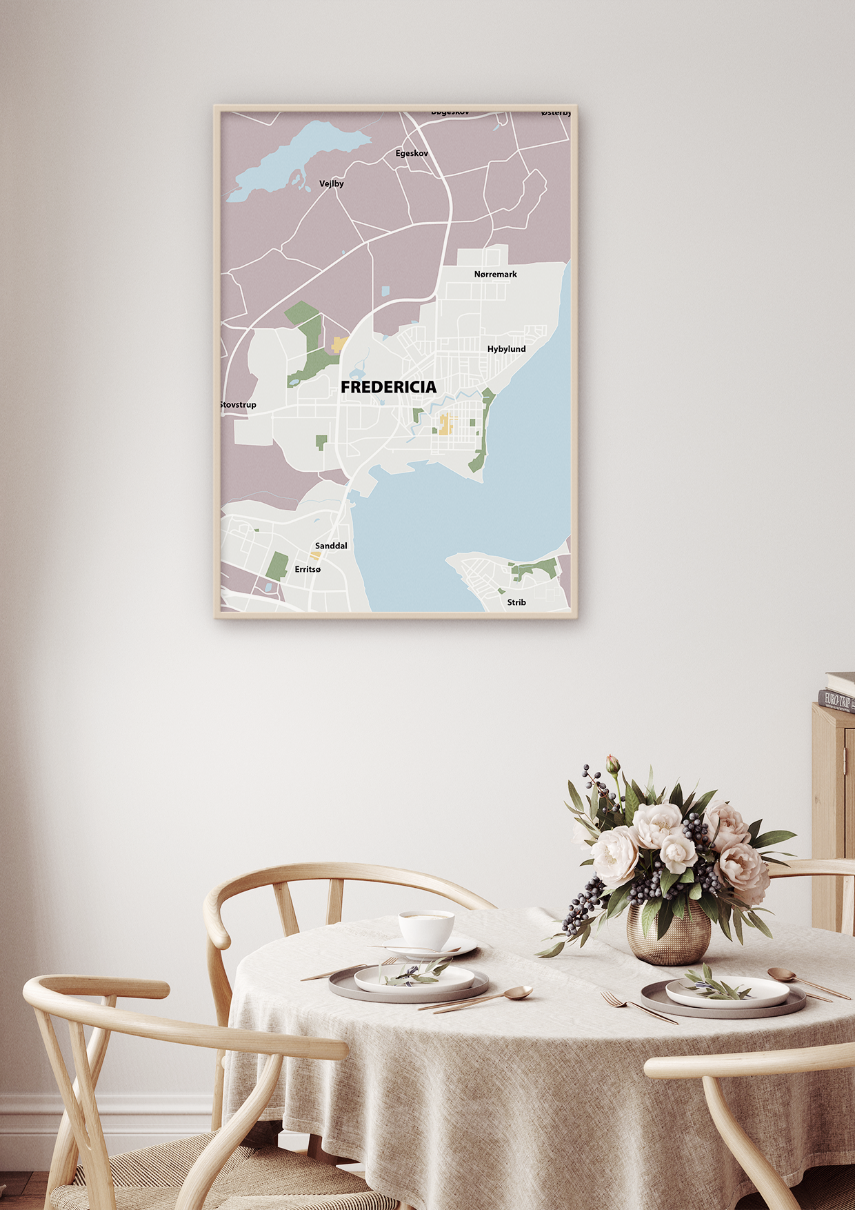 plakat: byplakat fredericia - kort - graphic charcoal-Byer-A1two3