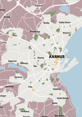 plakat: byplakat aarhus - kort - light rose-Byer-A1two3