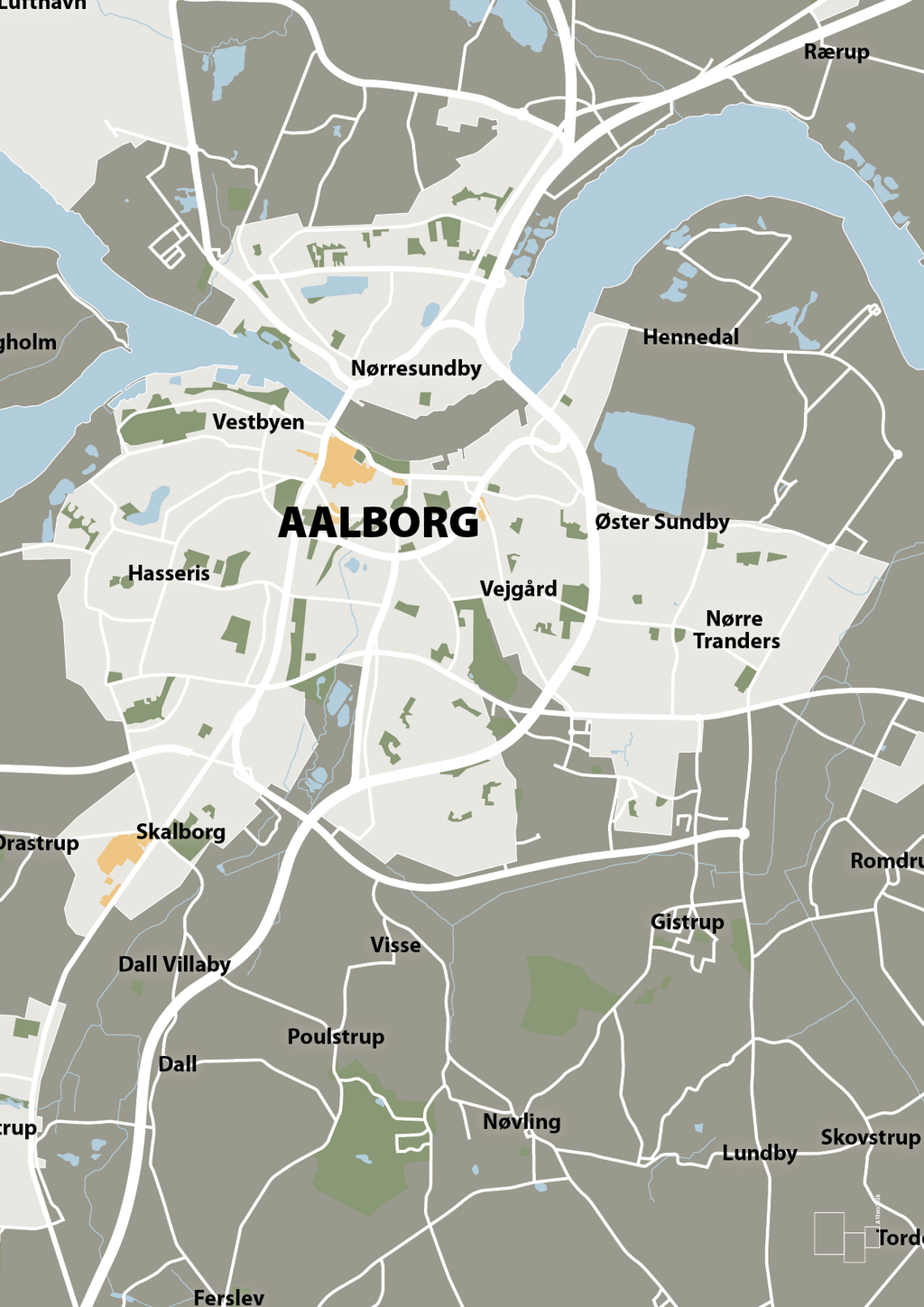 plakat: byplakat aalborg - kort - battleship gray-Byer-A1two3
