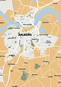 plakat: byplakat aalborg - kort - charismatic-Byer-A1two3