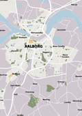 plakat: byplakat aalborg - kort - dusty lilac-Byer-A1two3