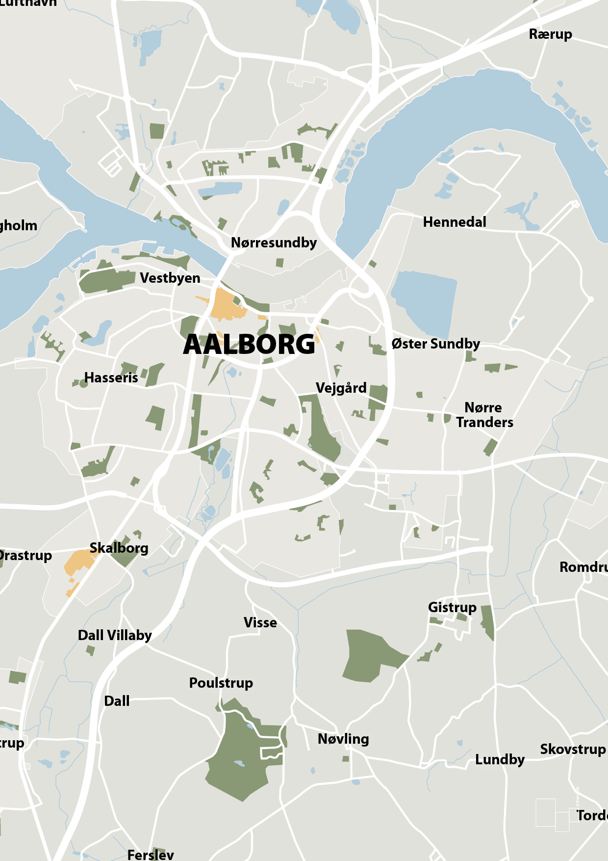 plakat: byplakat aalborg - kort - painters white-Byer-A1two3