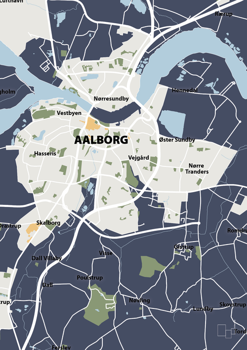 Byplakat aalborg - kort - petrol-Byer-A1two3