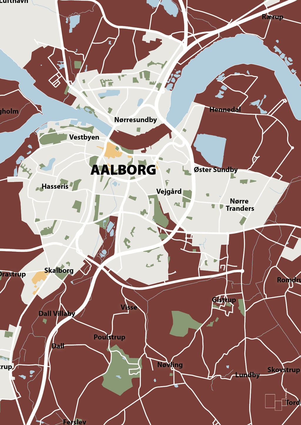 plakat: byplakat aalborg - kort - red pepper-Byer-A1two3